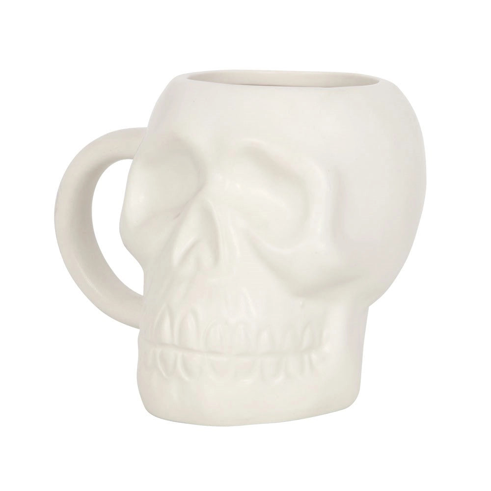 Skull Mug Matte White